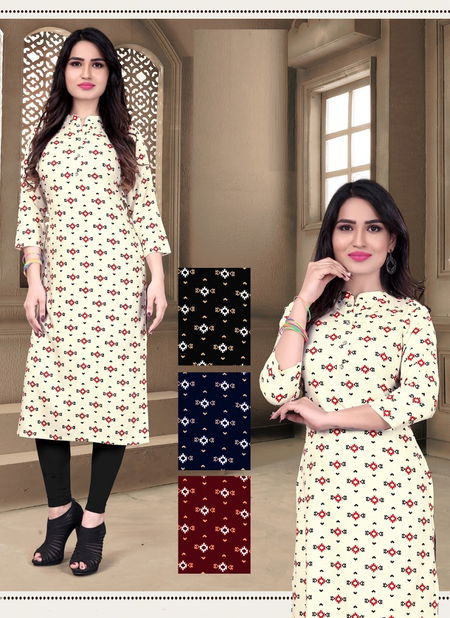 Falak 3256 Fancy Daily Casual Wear Rayon Printed Kurti Collection Catalog